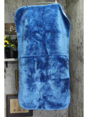 NEW Garland Rectangle Rounded Edge Non-Skid Bath Mat Rug Blue 26 in. x 46 in.